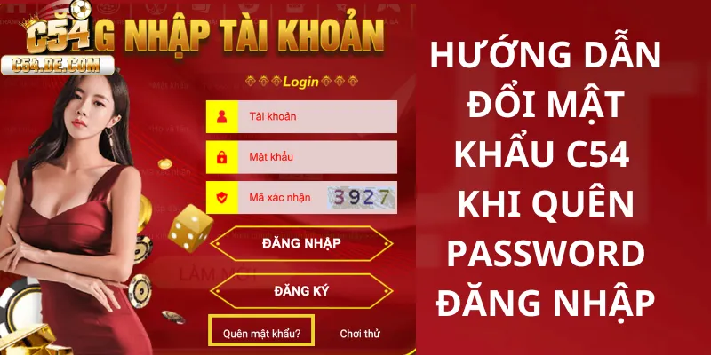 Hướng dẫn đổi mật khẩu C54 khi quên password đăng nhập